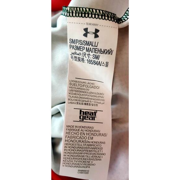 Under Armour Heat Gear Loose Small Mens Shirt Mex, Vamos NWT - Picture 5 of 5